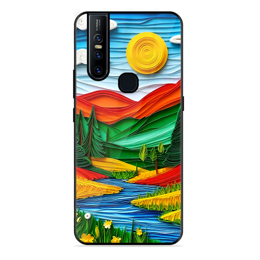 Lake Beauty Printed Protective Phone Cover for Vivo V15