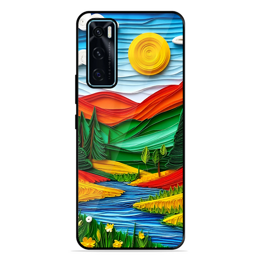 Lake Beauty Printed Protective Phone Cover for Vivo V20 Se