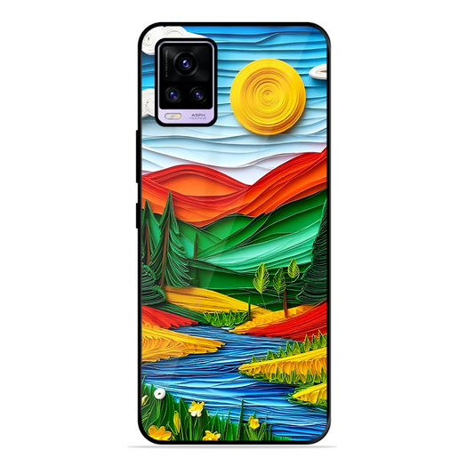 Lake Beauty Printed Protective Phone Cover for Vivo V20