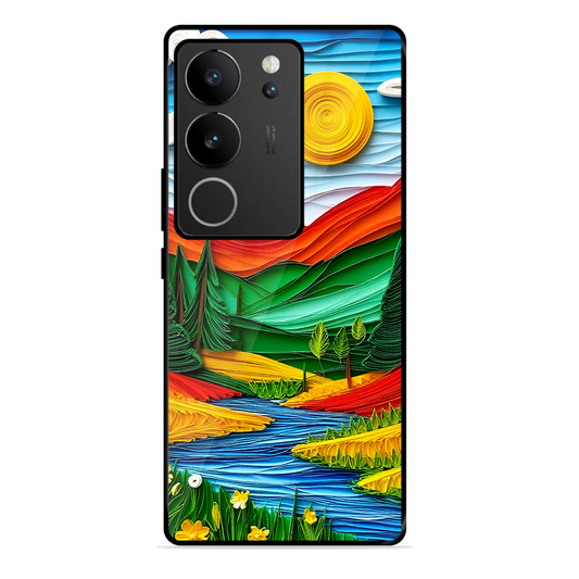 Lake Beauty Printed Protective Phone Cover for Vivo V29 Pro 5G