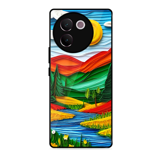 Lake Beauty Printed Protective Phone Cover for Vivo V30E 5G