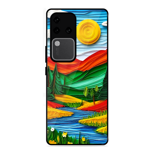 Lake Beauty Printed Protective Phone Cover for Vivo V30 Pro 5G