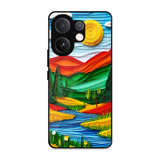 Lake Beauty Printed Protective Phone Cover for Vivo V60 5G