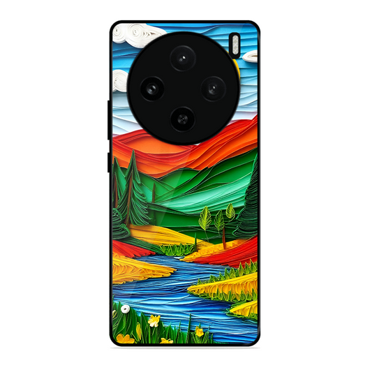 Lake Beauty Printed Protective Phone Cover for Vivo X100 5G