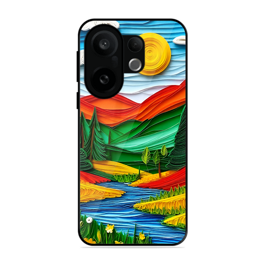 Lake Beauty Printed Protective Phone Cover for Vivo X200 FE 5G