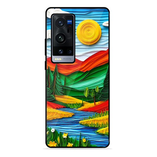 Lake Beauty Printed Protective Phone Cover for Vivo X60 Pro Plus
