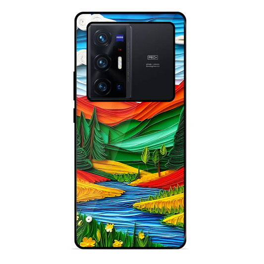 Lake Beauty Printed Protective Phone Cover for Vivo X70 Pro Plus