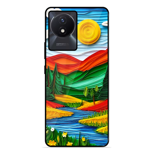 Lake Beauty Printed Protective Phone Cover for Vivo Y02T