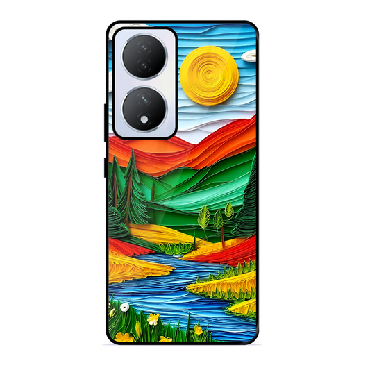 Lake Beauty Printed Protective Phone Cover for Vivo Y100A 5G