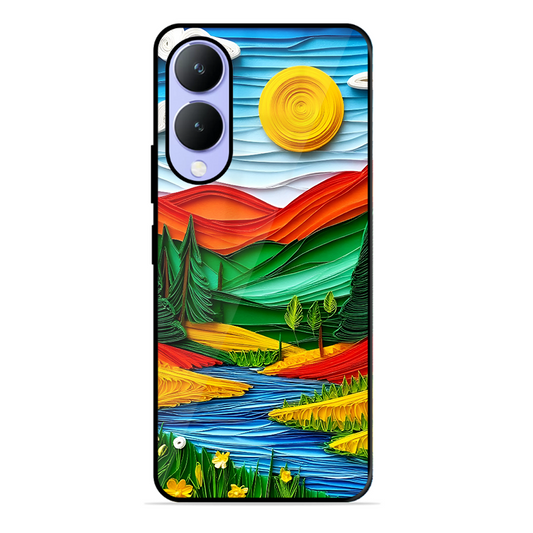 Lake Beauty Printed Protective Phone Cover for Vivo Y17S