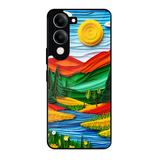 Lake Beauty Printed Protective Phone Cover for Vivo Y19E