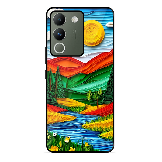 Lake Beauty Printed Protective Phone Cover for Vivo Y200 5G