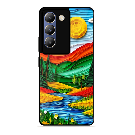 Lake Beauty Printed Protective Phone Cover for Vivo Y200E 5G