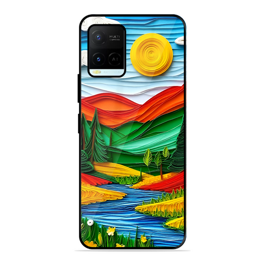 Lake Beauty Printed Protective Phone Cover for Vivo Y21A