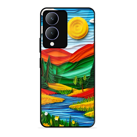Lake Beauty Printed Protective Phone Cover for Vivo Y28 5G
