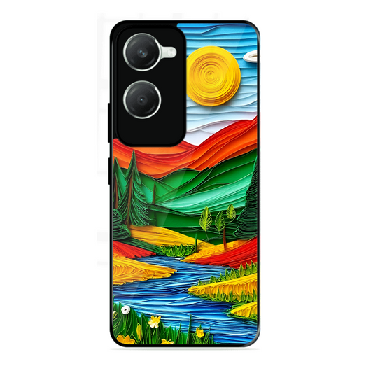 Lake Beauty Printed Protective Phone Cover for Vivo Y28E 5G