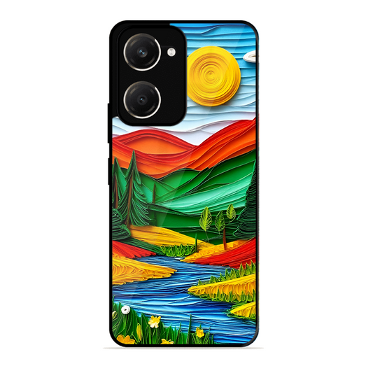 Lake Beauty Printed Protective Phone Cover for Vivo Y28S 5G