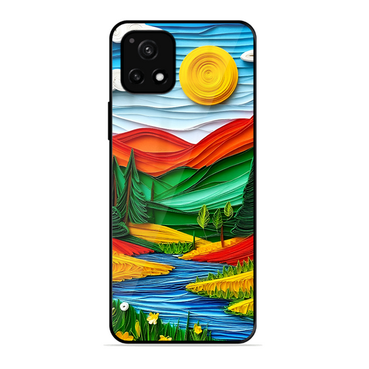 Lake Beauty Printed Protective Phone Cover for Vivo Y52S