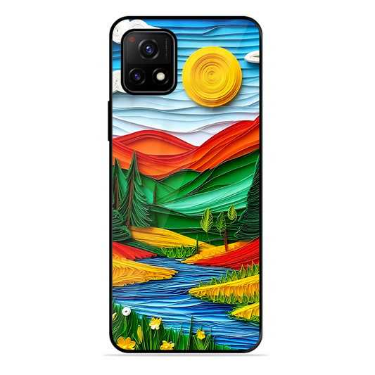Lake Beauty Printed Protective Phone Cover for Vivo Y72 5G