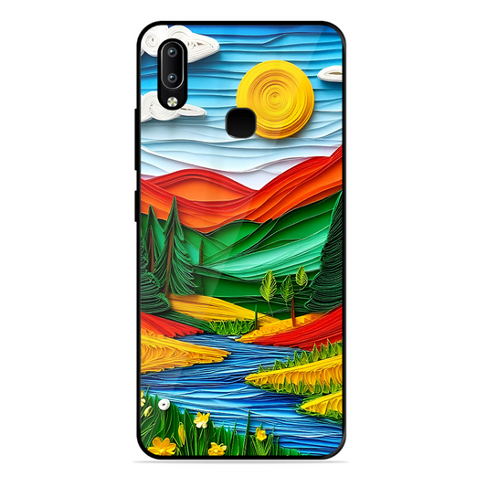 Lake Beauty Printed Protective Phone Cover for Vivo Y91