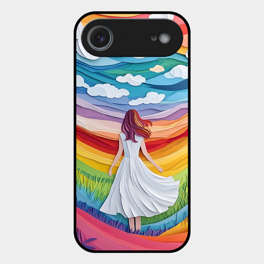 Rainbow Girl Printed Protective Phone Cover for iPhone Air