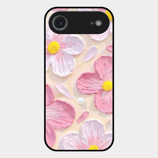 Pink Floral Printed Protective Phone Cover for iPhone Air