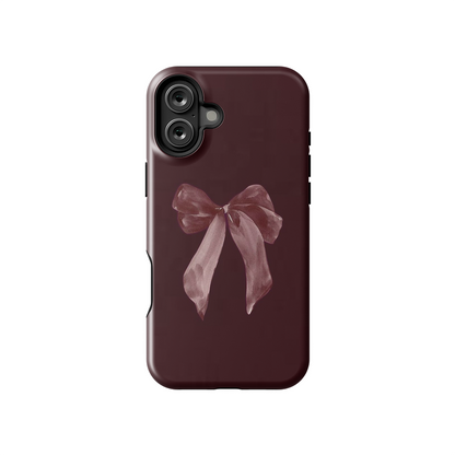 Candy Bow Glossy Armoured Case Dual Layer Protection