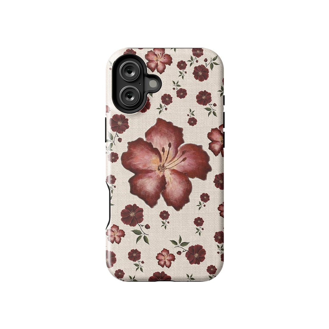 Hybiscus Blush Glossy Armoured Case Dual Layer Protection