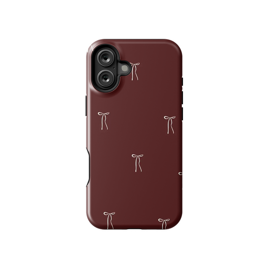 Candy Bow Blush Glossy Armoured Case Dual Layer Protection