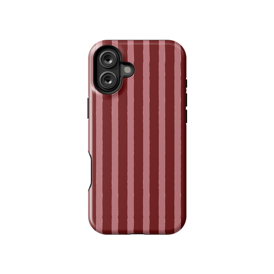 Stripes Blush Glossy Armoured Case Dual Layer Protection