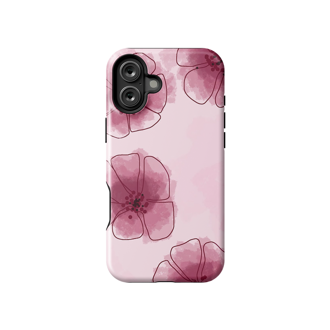 Sweet Hybiscus Glossy Armoured Case Dual Layer Protection