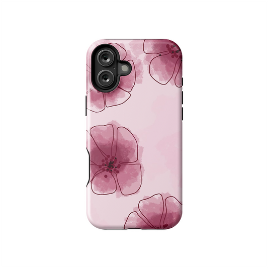 Sweet Hybiscus Glossy Armoured Case Dual Layer Protection