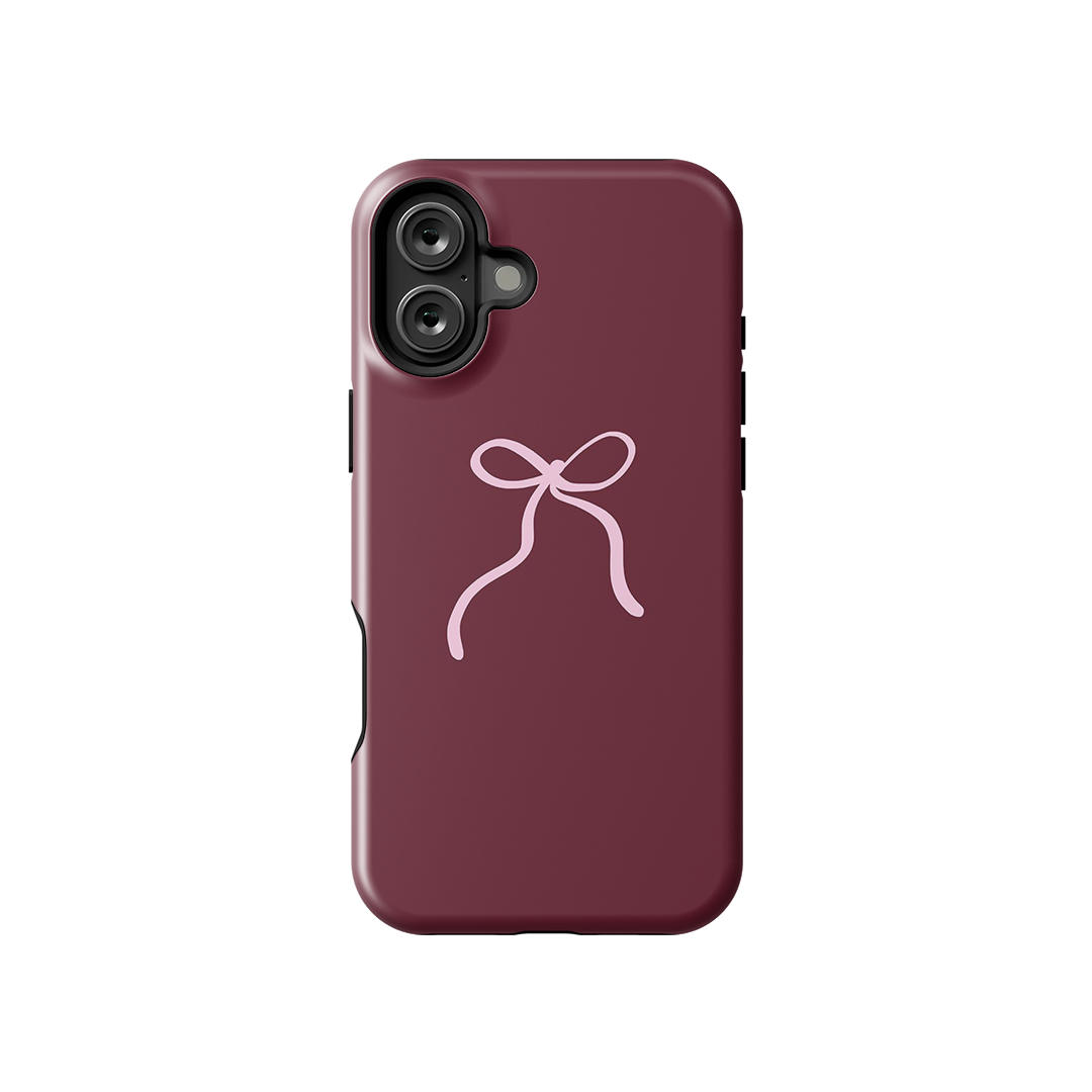 Crimson Knot Blush Glossy Armoured Case Dual Layer Protection