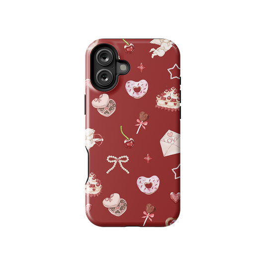 Icey Bow Glossy Armoured Case Dual Layer Protection