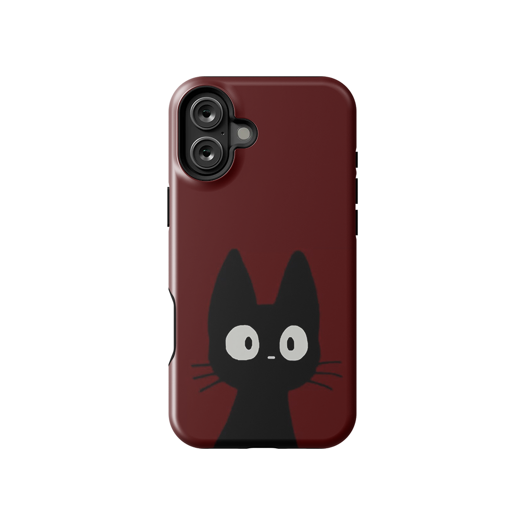 Cat Look Glossy Armoured Case Dual Layer Protection