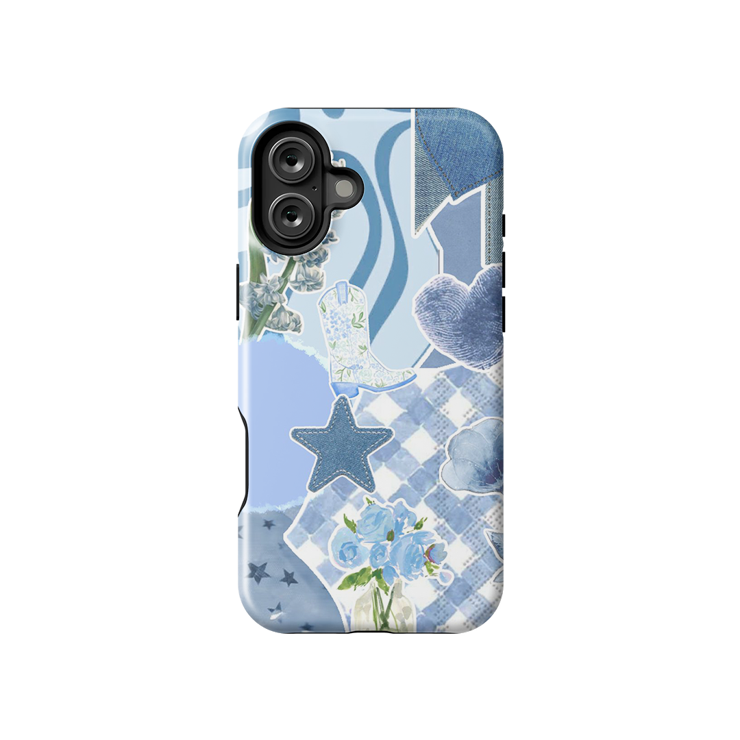 Blue Star Pastel Armoured Case Dual Layer Protection