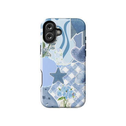 Blue Star Pastel Armoured Case Dual Layer Protection