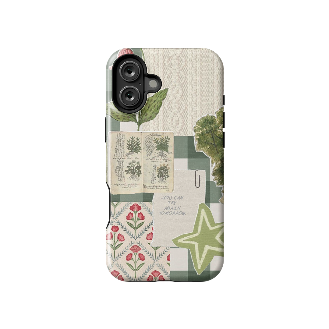 You Can Try Again Green Pastel Armoured Case Dual Layer Protection