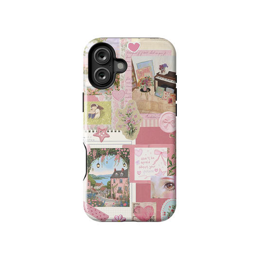 Don't Be Afraid Peach Pastel Armoured Case Dual Layer Protection