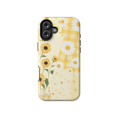 Sunflower Yellow Pastel Armoured Case Dual Layer Protection