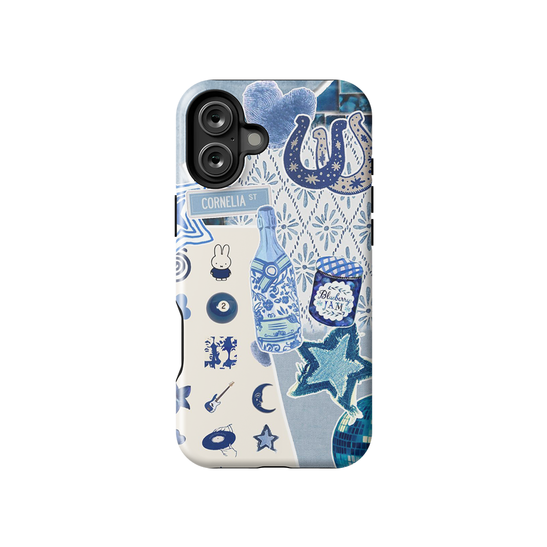 Blueberry Pastel Armoured Case Dual Layer Protection