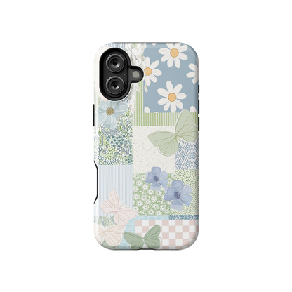 Floral Green Armoured Case Dual Layer Protection