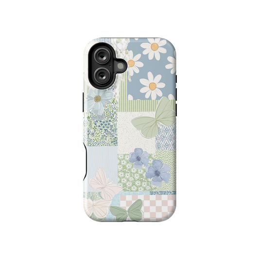 Floral Green Armoured Case Dual Layer Protection