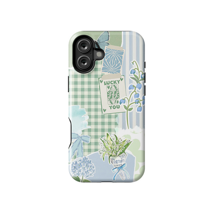 Lucky You Green Armoured Case Dual Layer Protection
