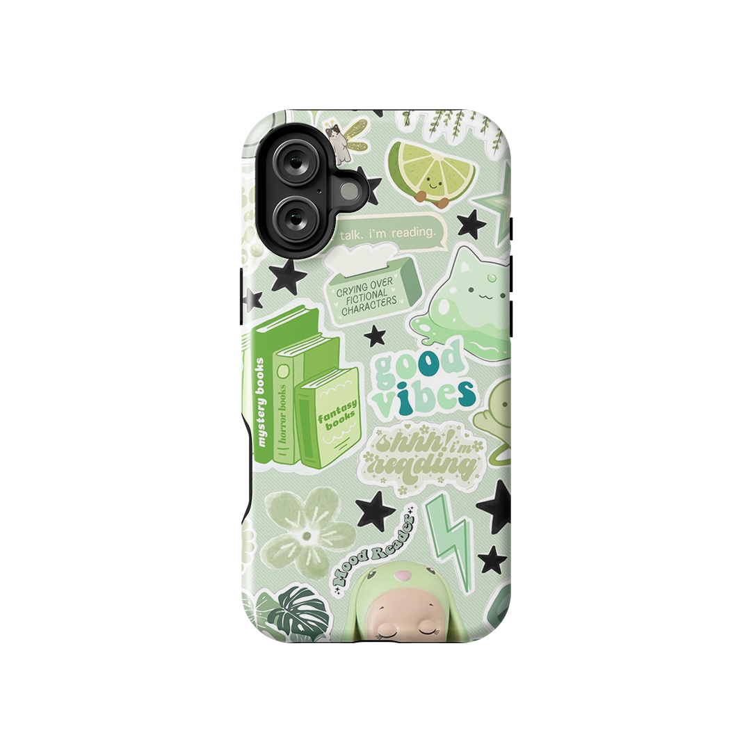 Good Vibey Glossy Armoured Case Dual Layer Protection