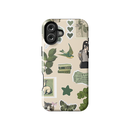 Vintage Petal Glossy Armoured Case Dual Layer Protection