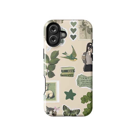 Vintage Petal Glossy Armoured Case Dual Layer Protection
