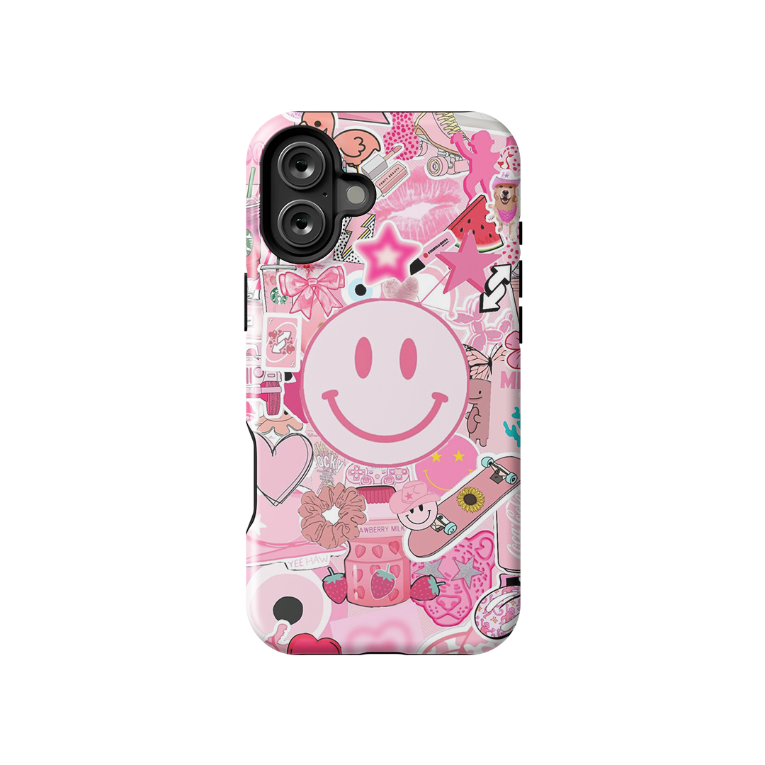 Happy Vibey Armoured Case Dual Layer Protection