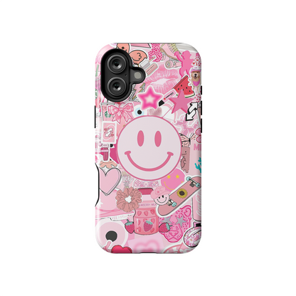 Happy Vibey Armoured Case Dual Layer Protection