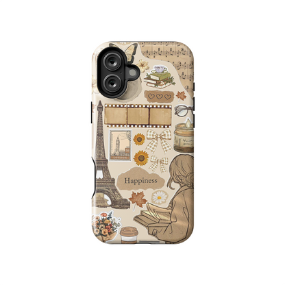 Vintage Happiness Armoured Case Dual Layer Protection